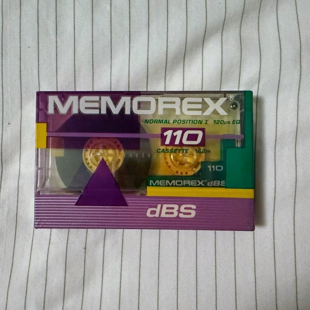 Vintage MEMOREX 110 Cassette Tape NWT dBS Normal Position‎ NEW Retro